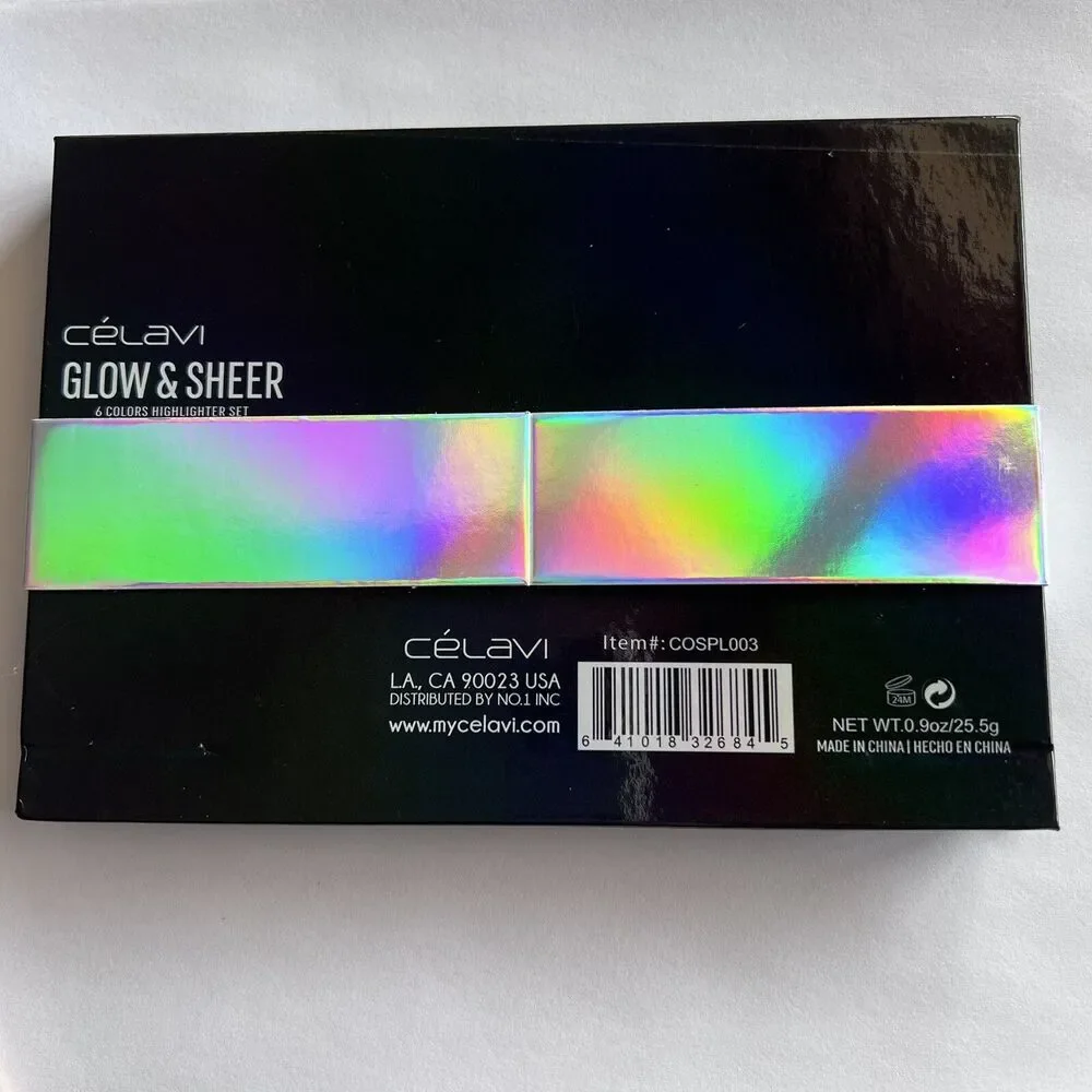 CELAVI GLOW & SHEER‎ 6 Colors Highlighter Set BRAND NEW